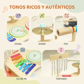 Instrumentos Musicales Madera Montes Infantiles