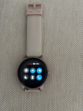 Reloj Inteligente Mujer Beige/Rosa