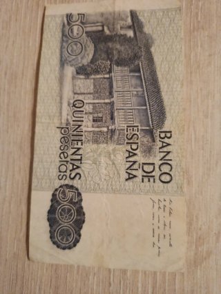 Billete 500 pesetas España 1979