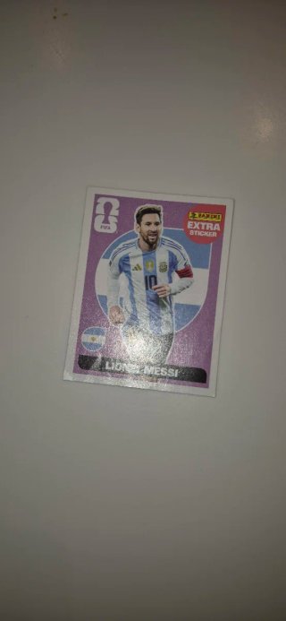 Cromo Messi Extra Sticker Panini FIFA