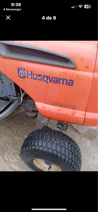 Tractor Cortacésped Husqvarna con Remolque