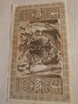 Billete 1000 Reichsbanknote 1910