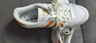 Zapatillas Adidas Continental Blancas Naranja