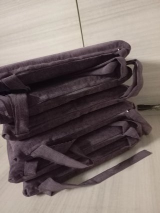 Set 6 cuscini per sedie in tessuto viola