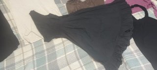 Vestido negro con pedrería