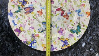 Plato de acrílico con mariposas precio por un .