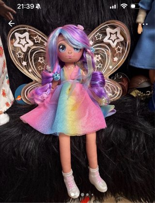 Muñeca de tela con luz nana