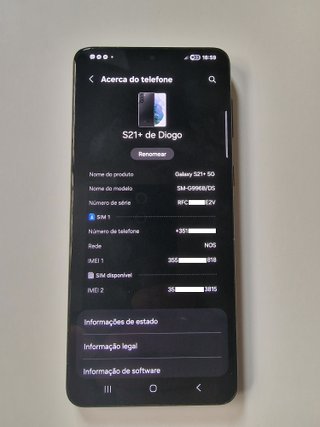 Samsung S21+ Plus 256GB Caixa como Novo