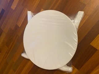 Mesa Hesperide Saona redonda blanca
