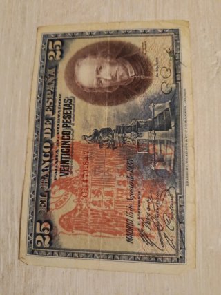 Billete 25 Pesetas Banco de España 1928