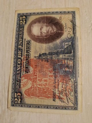 Billete 25 Pesetas Banco de España 1928