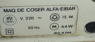 Máquina de coser Alfa Zig-Zag