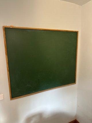 Pizarra verde para tizas de madera 120 x 100