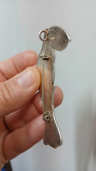 Broche/Colgante Tucán Plata México Vintage