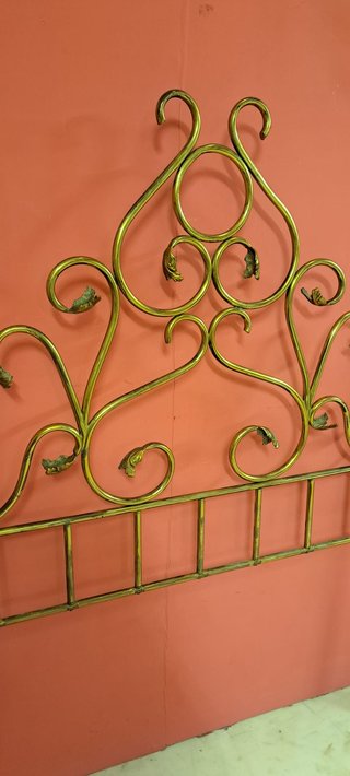 Cabecero antiguo latón 130 cm