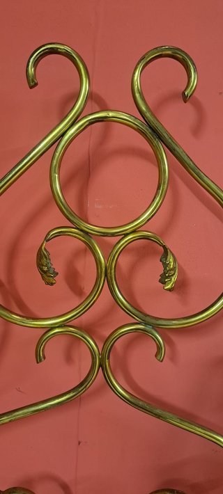 Cabecero antiguo latón 130 cm