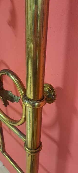 Cabecero antiguo latón 130 cm