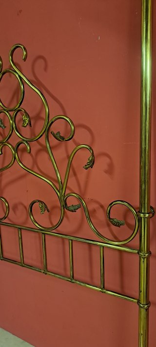 Cabecero antiguo latón 130 cm