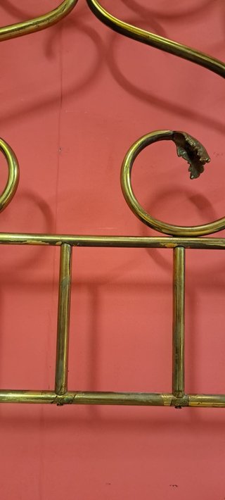 Cabecero antiguo latón 130 cm
