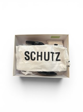 Sandali SCHUTZ neri fascia oro 38
