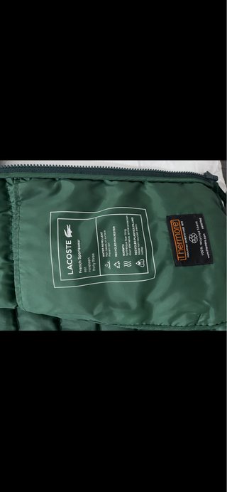 Chaqueta Lacoste verde con capucha