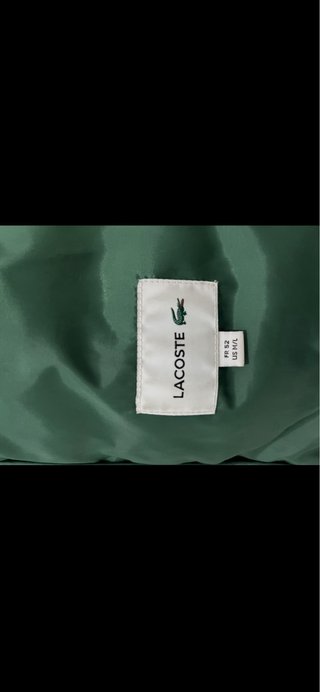 Chaqueta Lacoste verde con capucha