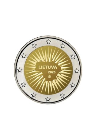 Moneda 2€ Lituania 2025 defensa estado lituano SC.