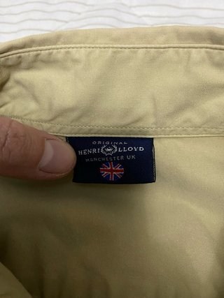 Camicia Henri Lloyd uomo m/manica beige taglia M