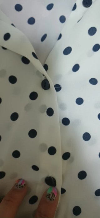 Camisa TRAFALUC lunares blanca y negra zara NUEVA