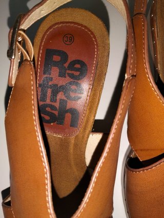 Sandalias Refresh Piel Marrón Talla 39