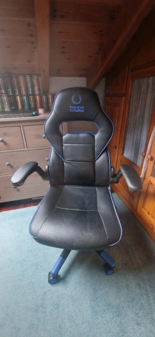 Sillón Gamer Negro y Azul