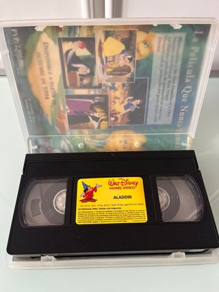 Película VHS Disney Aladdín (Español)