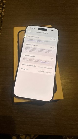 iPhone 17 Air 256GB Dorado Batería 100%