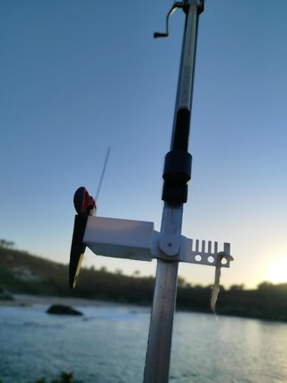 Bandeja y percha surfcasting