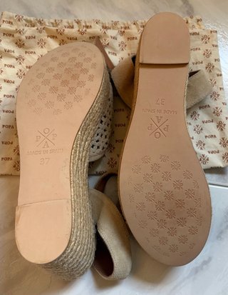 Sandali Popa Beige Zeppa