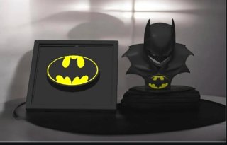 Quadro e busto Batman 3d