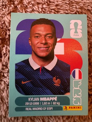 Cromos Mundial FIFA Kylian Mbappé Panini
