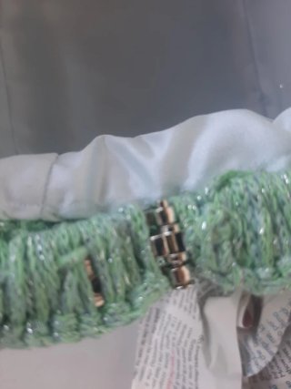 Borsa fatta a mano verde