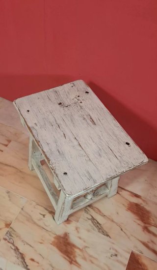 Mesita Tocinera Madera Blanca