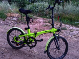 Bicicleta Plegable B'TWIN Verde