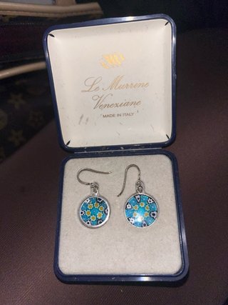 Pendientes Le Murrine Veneziane Plata ,925.