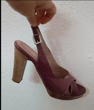 Sandali Bellai viola tacco donna