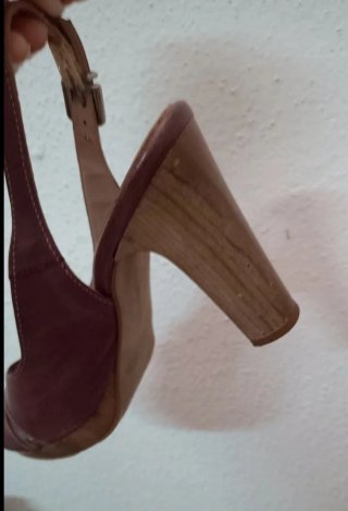 Sandali Bellai viola tacco donna