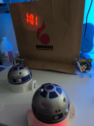 Reloj Despertador Proyector Hora R2-D2