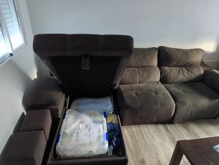 Sofá chaiselongue eléctrico
