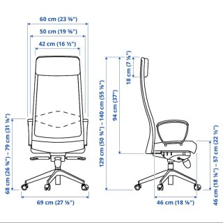 Silla oficina Markus ikea Negra (Sin abrir/Nueva)