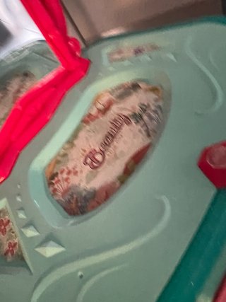 Toeletta per bambini rosa e turchese