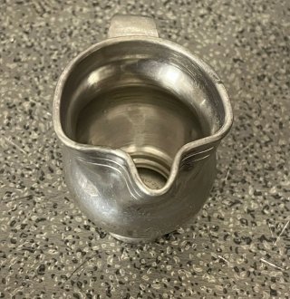 Mini brocca retrò in peltro