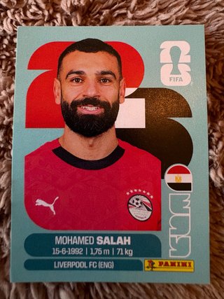 Cromos Mundial 2026 Mohamed Salah Panini