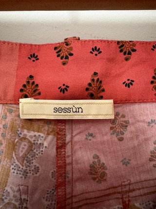 Shorts estampados estilo patchwork